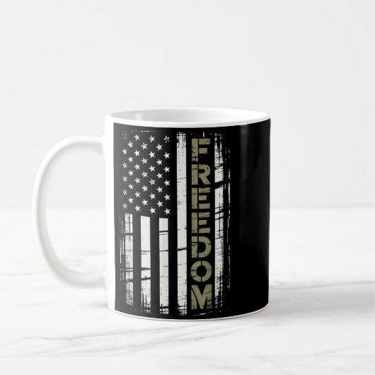 Vintage Dom American Flag Kaffeetasse (Links)