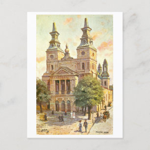Vintage Dom/Kathedrale Posen Deutschland Postkarte