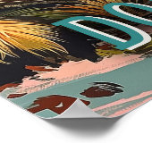 Vintage Dominikanische Republik Poster (Ecke)