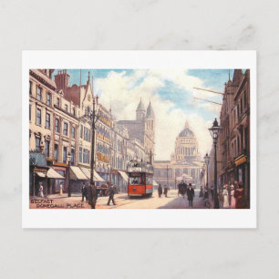 Vintage Donegall Place in Belfast, Irland, Postkarte