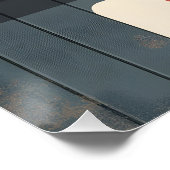 Vintage Donut Poster – Retro Dessert Wall Art (Ecke)