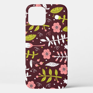 Vintage-Doodle-Blumen nahtloses Muster Case-Mate iPhone Hülle