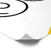 Vintage Doodle-Kollektion der 80er Jahre. Poster (Ecke)