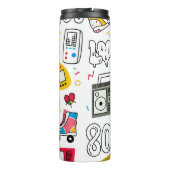 Vintage Doodle-Kollektion der 80er Jahre. Thermosbecher (Rückseite)