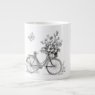 Vintage Doodles-Sammlung skizziert Jumbo-Tasse