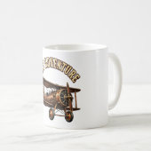 Vintage Doppeldecker. Kaffeetasse (VorderseiteRechts)