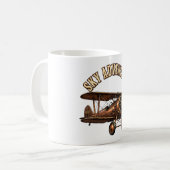 Vintage Doppeldecker. Kaffeetasse (Vorderseite Links)