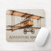 Vintage Doppeldecker Mousepad (Mit Mouse)