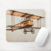 Vintage Doppeldecker Mousepad (Mit Mouse)