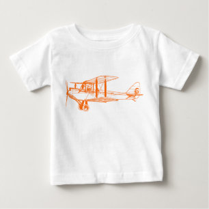 Vintage Doppeldecker - Orange Baby T-shirt