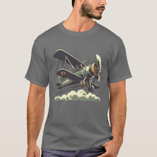 Vintage Doppeldecker retro T-Shirt