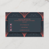 Vintage doppelseitige Visitenkarte (Rückseite)