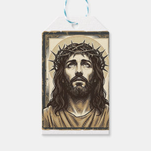 Vintage Dornenkrone religiöses Porträt Geschenkanhänger