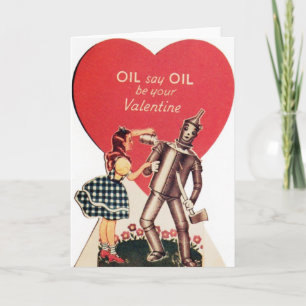 Vintage Dorothy and Tin Man Valentine's Day Card Feiertagskarte