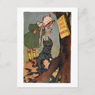 Vintage-Dorothy-und-Toto-halten-Sie-Ausschau-nach Postkarte