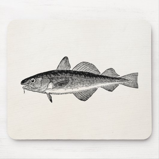 Vintage Dorse Fische - Mousepad (Vorne)