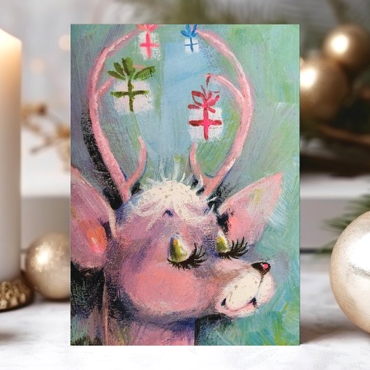 Vintage Dose Dez Long Eyelashes Feiertagskarte