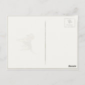 Vintage Dosenpostkarte mit Niedlichem Beagle Postkarte (Rückseite)