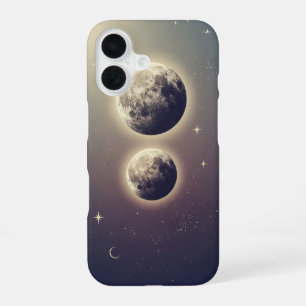 Vintage Double Moons iPhone 16 Hülle