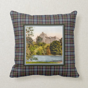 Vintage Doune Castle Stirling Bannockburn Tartan Kissen