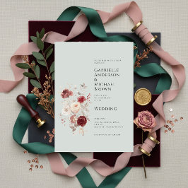 Vintage Dove Gray Pale Ash Pastel Invitation Einladung