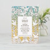 Vintage Dove Love Wedding Einladung (Stehend Vorderseite)