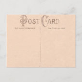 Vintage Doves Pink Valentine's Day Card Postkarte (Rückseite)