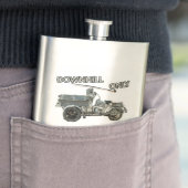 Vintage-Downhill-Motorrad Flachmann (Beispiel)