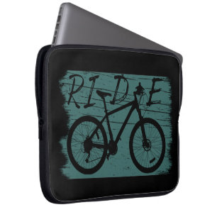 Vintage-Downhill-MTB - Mountainbike fahren Laptopschutzhülle