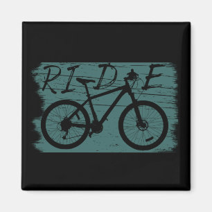 Vintage-Downhill-MTB - Mountainbike fahren Magnet