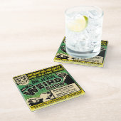 Vintage Dr. Jekyl Spook Show Glasuntersetzer (Schrägansicht)