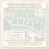 Vintage Dr. Jekyl Spook Show Glasuntersetzer (Rückseite)