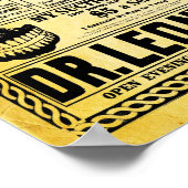 Vintage Dr. Leon Dentist Office Print Poster (Ecke)