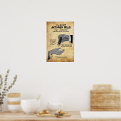 Vintage Dr. Miles Anti Pain Medizin und Poster (Küche)