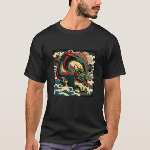 Vintage-Drache Japanische Grafische Retro-Japan T-Shirt