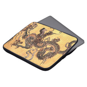 Vintage Drache-Tapisserie-Laptop-Computer Hülse Laptopschutzhülle