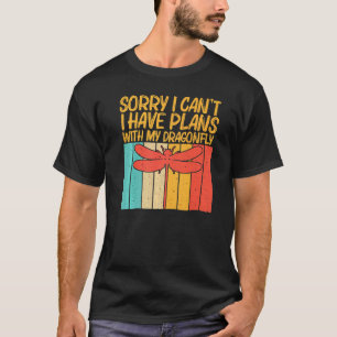 Vintage Drachenfliege für Männer Dragonfly Insekt T-Shirt