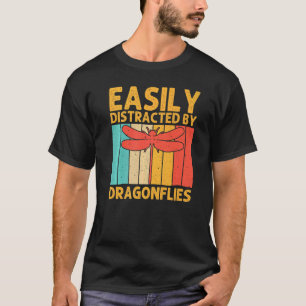 Vintage Drachenfliege für Männer Dragonfly Insekt T-Shirt