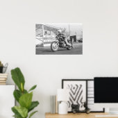 Vintage Drag - BMW Drag Bike Poster (Heimbüro)