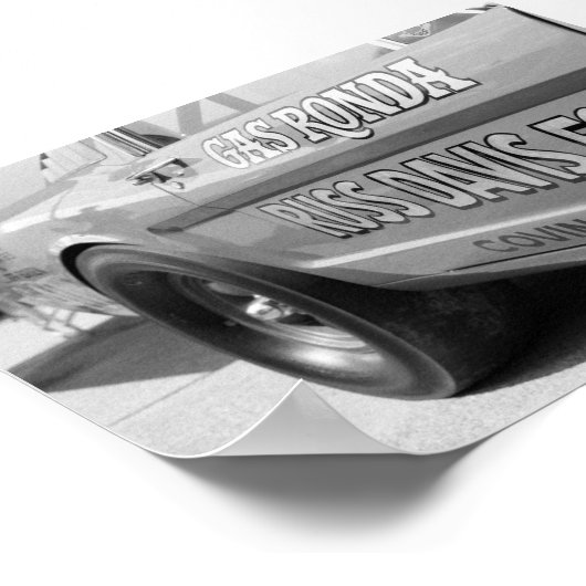 Vintage Drag - Gas Poster (Ecke)