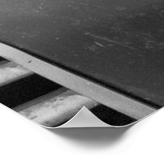 Vintage Drag - LKW-Dämpfer Poster (Ecke)