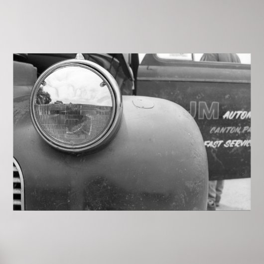 Vintage Drag - LKW-Dämpfer Poster (Vorne)