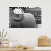 Vintage Drag - LKW-Dämpfer Poster (Küche)