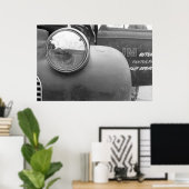 Vintage Drag - LKW-Dämpfer Poster (Heimbüro)