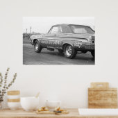 Vintage Drag - Maximale Leistung 1964 Dodge Poster (Küche)