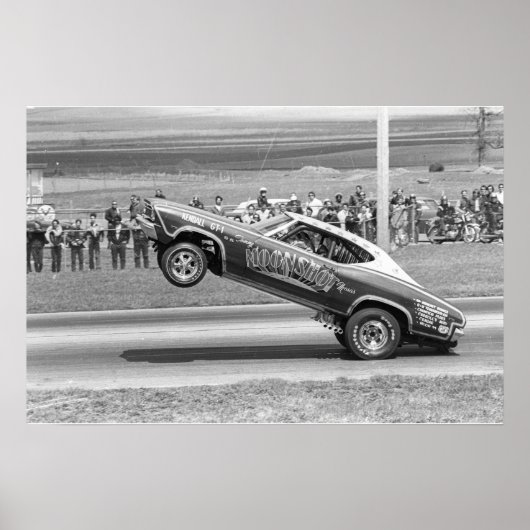Vintage Drag - Moonshot Chevelle Wheelstangen Poster (Vorne)