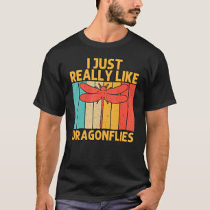 Vintage Dragon Fly für Männer Frauen Libelle Insek T-Shirt