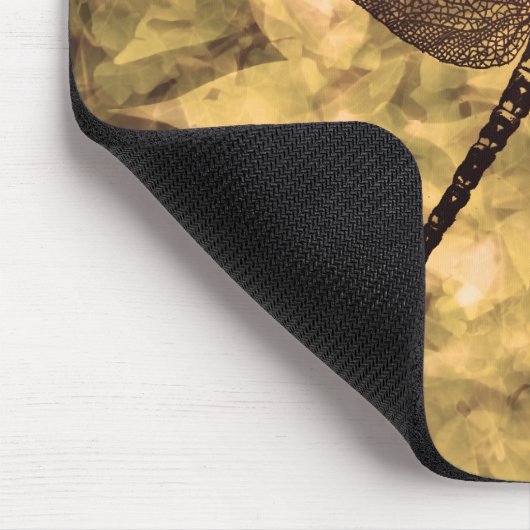 Vintage Dragonfly Art Mousepad (Ecke)
