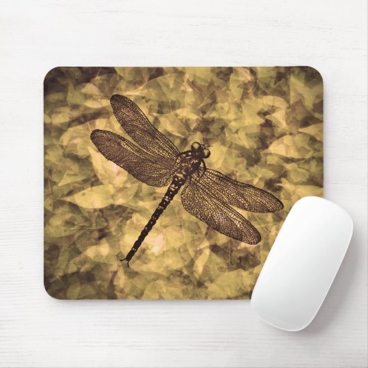 Vintage Dragonfly Art Mousepad (Mit Mouse)