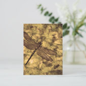 Vintage Dragonfly Art Postkarte (Stehend Vorderseite)